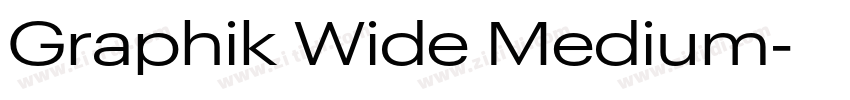 Graphik Wide Medium字体转换